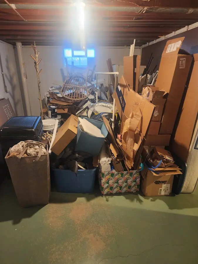 Roll-off dumpster container at job site for Roll Off Dumpster Rental in Salem Heights